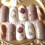 ニュアンスローズ✴︎ネイルチップ