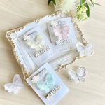 ちょうちょとお花のベビークリップセット