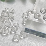【100個】6mm 鈴丸　小粒クリア　ビーズ　パーツ