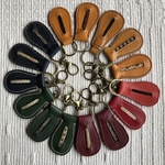 Leather &horse hair key holder 