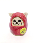 手びねり陶器 必勝！ダルマねこ