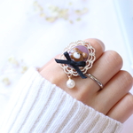 くまさん♡ぷっくりリボン🎀リング 地雷.量産型