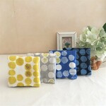 ８重ガーゼハンカチ4set*北欧調*choucho*ちょうちょ*ドット*マスタード*ブルー*ネイビー*グレー*お布団ガーゼ*手洗い*コンパクトサイズ*限定セット