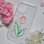 チューリップのiphoneケース　スマホケース