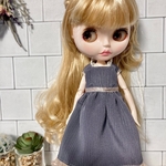 ブライス　洋服　アウトフィット　楊柳フレンチワンピース