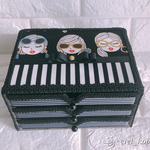 【受注製作】ジュエリーボックス＊3段＊three girls series＊ストライプ