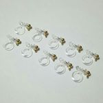 ノンホール樹脂ピアス ゴールド 10個(5ペア)