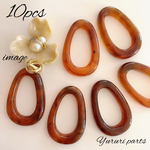 SALE♡ブラウン*オーバルリング 10個