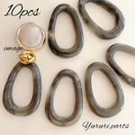 SALE♡グレー*オーバルリング 10個