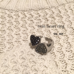 twin heart ring