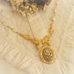 薔薇カメオネックレス