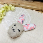 ☆現品☆⚮̈ミナペルホネン⚮̈うさフェイスキーホルダー／チャーム⑦ biscuits