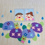 梅雨の壁面飾り②