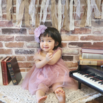 【(lilac)シアーヘッドドレス 】ヘッドドレス  フラワー　トーク帽　トークハット　ボンネ　ウエディング　着物　七五三　誕生日　成人式　発表会　ベビー　キッズ　浴衣