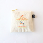 〈10㎝ファスナー〉メリーゴーランド刺繍ポーチ