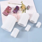 S796　1個　六角柱　20×35mmサイズ　シリコンモールド　レジン　キャンドル　ハンドメイド