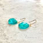 まるで宝石《一粒ピアス》エメラルドグリーン