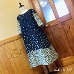 ネモフィラ畑のワンピース