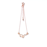 セロトニンの構造式ブレスレット pink gold