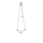 セロトニンの構造式ブレスレット silver