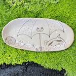 雨降り　graffitiシリーズ　耐熱長皿