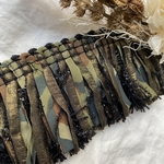 【50㎝〜】FC-0064 迷彩レース　レース　レースリボン　ブレード　フリンジ　フリンジレース　迷彩　lace ribbon handmade madeinJapan
