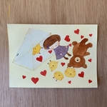 「手紙の中から」原画　送料無料　　