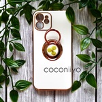 【人気5色】 iphoneケース スマホケース リング付き 押し花 ドライフラワー 白 ホワイト 紫陽花 あじさい スマートフォン