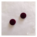 ベルベットのピアス(ダークレッド)・Ｍサイズ