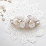 ⌇ 新作 ⌇ふんわり *:.。lace flower バレッタ