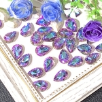 14個入りライトバイオレット10×14mmドロップビジュー（バイカラー）