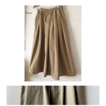 na様ご注文品 カーキベージュのワイドスカートパンツ