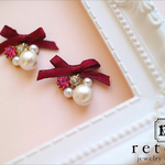【復刻版】Bordeaux satin ribon bijoux