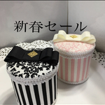 綿棒ケース　ファブリックデコパージュ