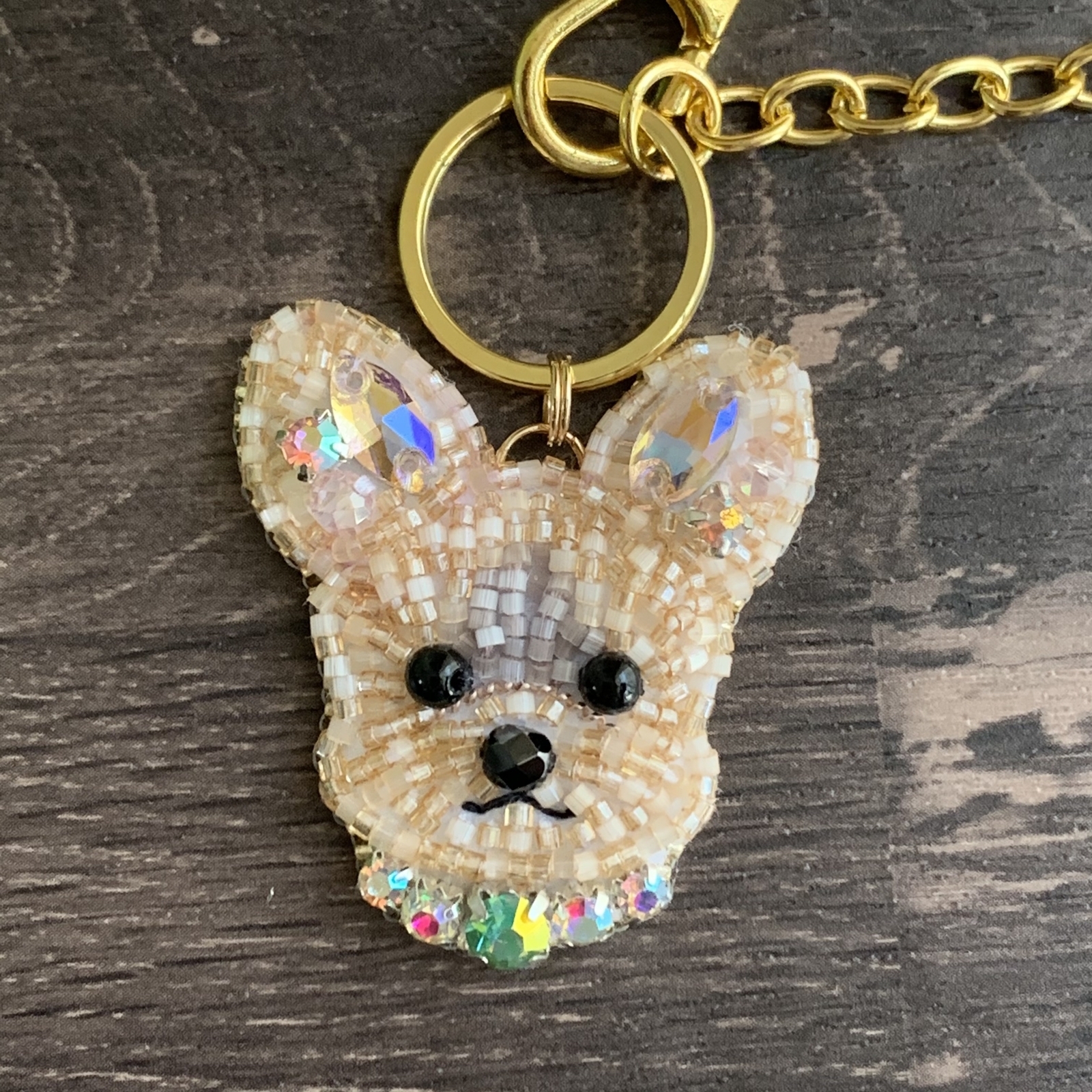 ヨークシャーテリアのビーズ刺繍 - -ramu-GALLERY | minne byGMO