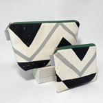 【グレーとブラックのおいかけっこ(Green)】船型&ミニサイズ(母の日ギフト 贈り物 プレゼント ポーチ セット シンプル 大人 ゴールド シック かわいい おしゃれ 大人女子 送料無料)