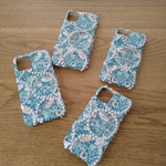 *受注製作*ミナペルホネン*伊勢丹いちご泥棒*ブルーmix*mina perhonen*iPhoneケース*iPhoneカバー*スマホケース*スマホカバー