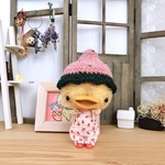 ミニアニマルドール♡モヘア仕立てのイチゴなヒヨコちゃん♪ 