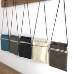 母の日SALE♡長財布♡大きなスマホも入る♡ポシェット♡ブラウンベージュ♡ヴィンテージ 帆布