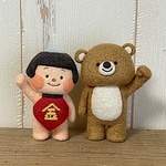 羊毛フェルトの金太郎＆くま
