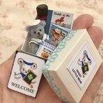 ちいさなテディベア✳︎マリンルックの男の子ベア＊ブルーグレー色のベア