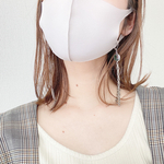NEW□mask chain(シルバー×ピンクグリーン)