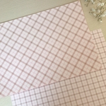 A4両面デザインペーパー＊パステルチェックシリーズ【単品①】