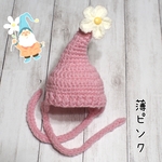 ★受注製作★わんちゃん用妖精さんのぼうし（薄ピンク）