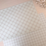 【残部少】A4両面デザインペーパー＊パステルチェックシリーズ【単品④】