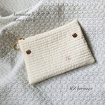 受注制作　kuma usaクラッチ　 Korea fabric　クラッチバッグ　くま　うさぎ
