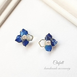 『星空の紫陽花（S）』　ピアス　イヤリング