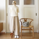 綿麻カルゼボールパンツ（ナチュラル）