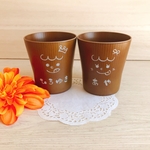 名入れ木目調コップ♡ご出産ご結婚祝いにも☆彡