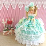 リカちゃん お姫様ドレス 一点物☆ エメラルド